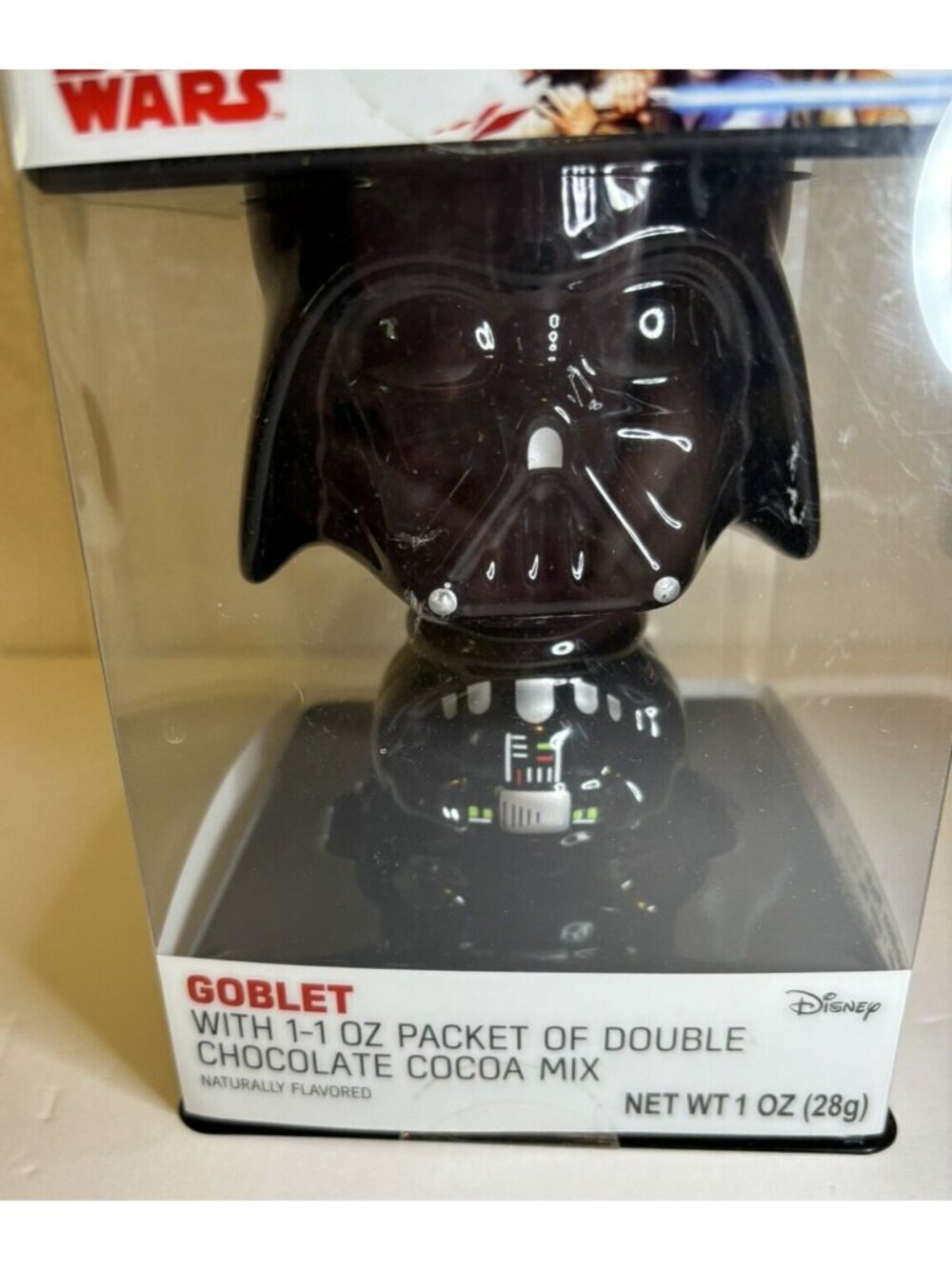 Disney Star Wars Darth Vader Ceramic Goblet Mug - Hot Chocolate NOS 5"